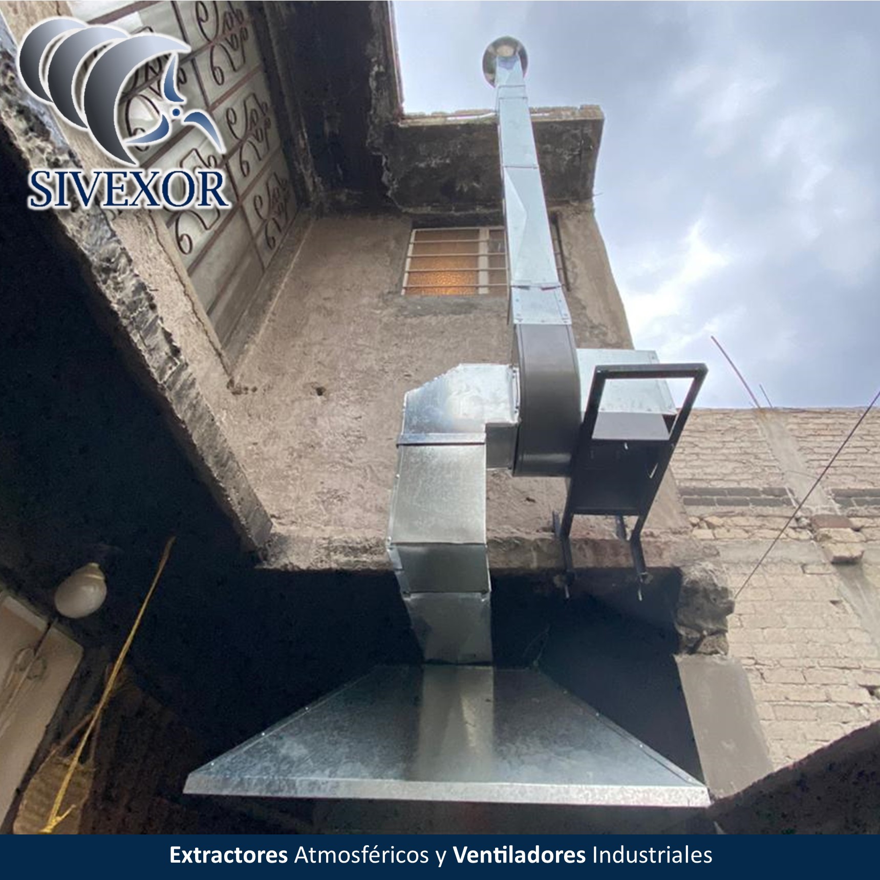 CAMPANA DE EXTRACCION EN LAMINA GALVANIZADA